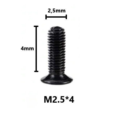 Болт M2.5 x 4.0 мм (10 шт)